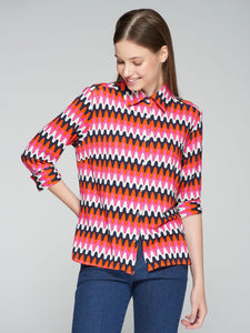 Sara Shirt in Ondas Punto Print