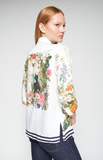 Load image into Gallery viewer, Tea Blouse in White Gatos Print
