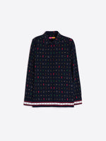 Load image into Gallery viewer, Tea Shirt in Navy Equestrian Print
