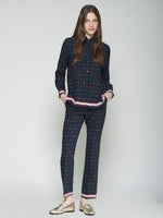 Load image into Gallery viewer, Tea Shirt in Navy Equestrian Print
