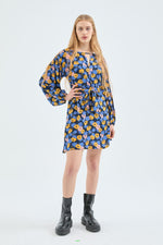 Load image into Gallery viewer, Belted Shirt Dress in Floral Print
