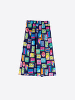 Load image into Gallery viewer, Olimpia Skirt in Navy Sardinas
