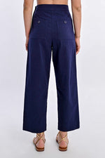 Load image into Gallery viewer, Straight Leg High Waist Pant in Navy
