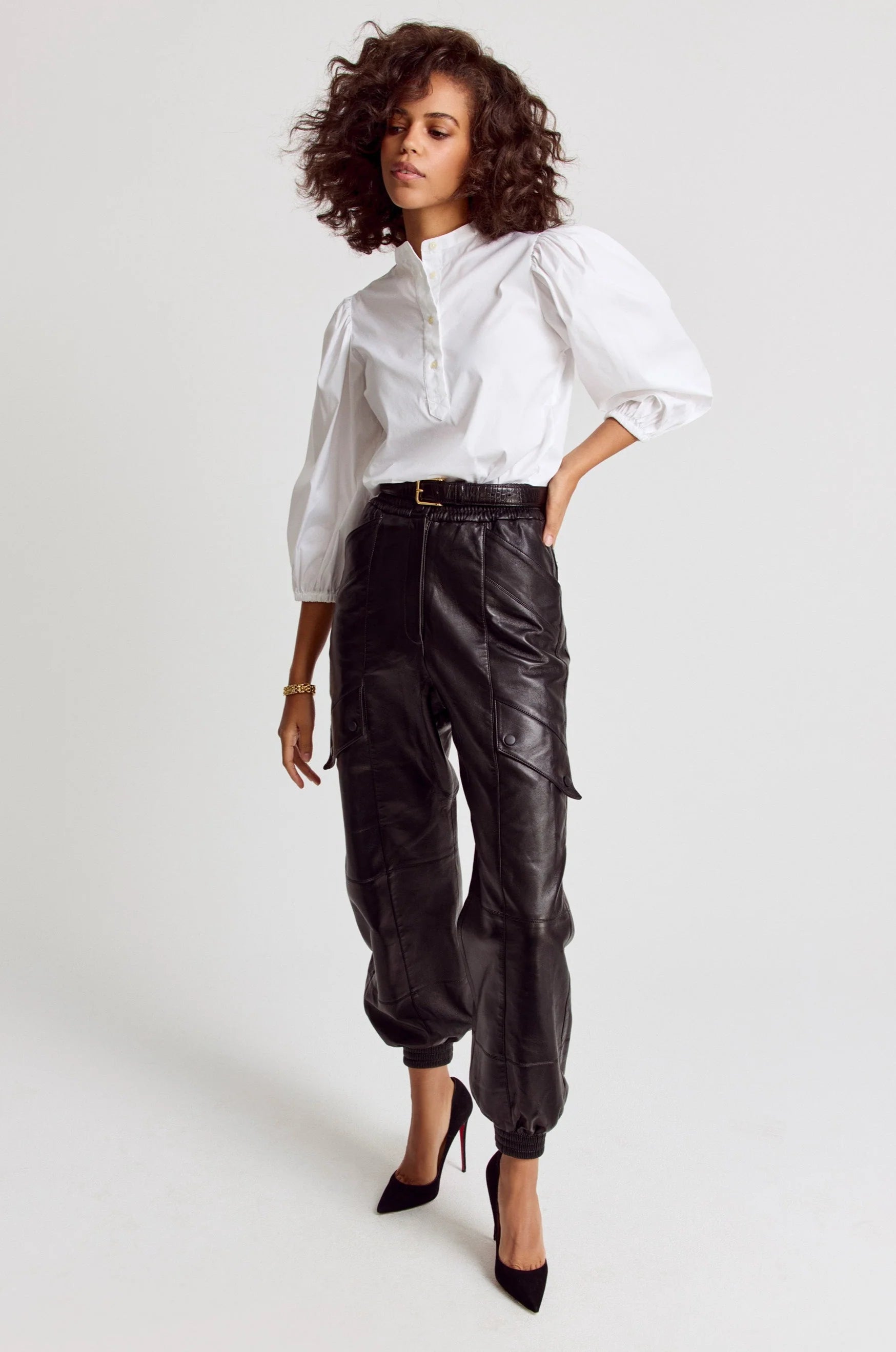 The Balloon Sleeve Shirt in White