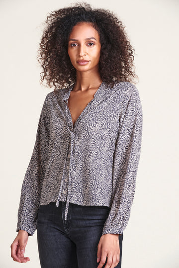 Jessie Shirt in Beige Print