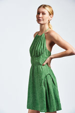 Load image into Gallery viewer, The Ashby Dress in Green Dotty
