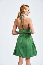 Load image into Gallery viewer, The Ashby Dress in Green Dotty
