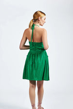 Load image into Gallery viewer, The Ashby Dress in Kelly Green Eyelet
