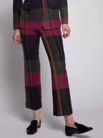 Load image into Gallery viewer, Carole Trouser in Knit Check Plaid
