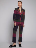 Load image into Gallery viewer, Carole Trouser in Knit Check Plaid
