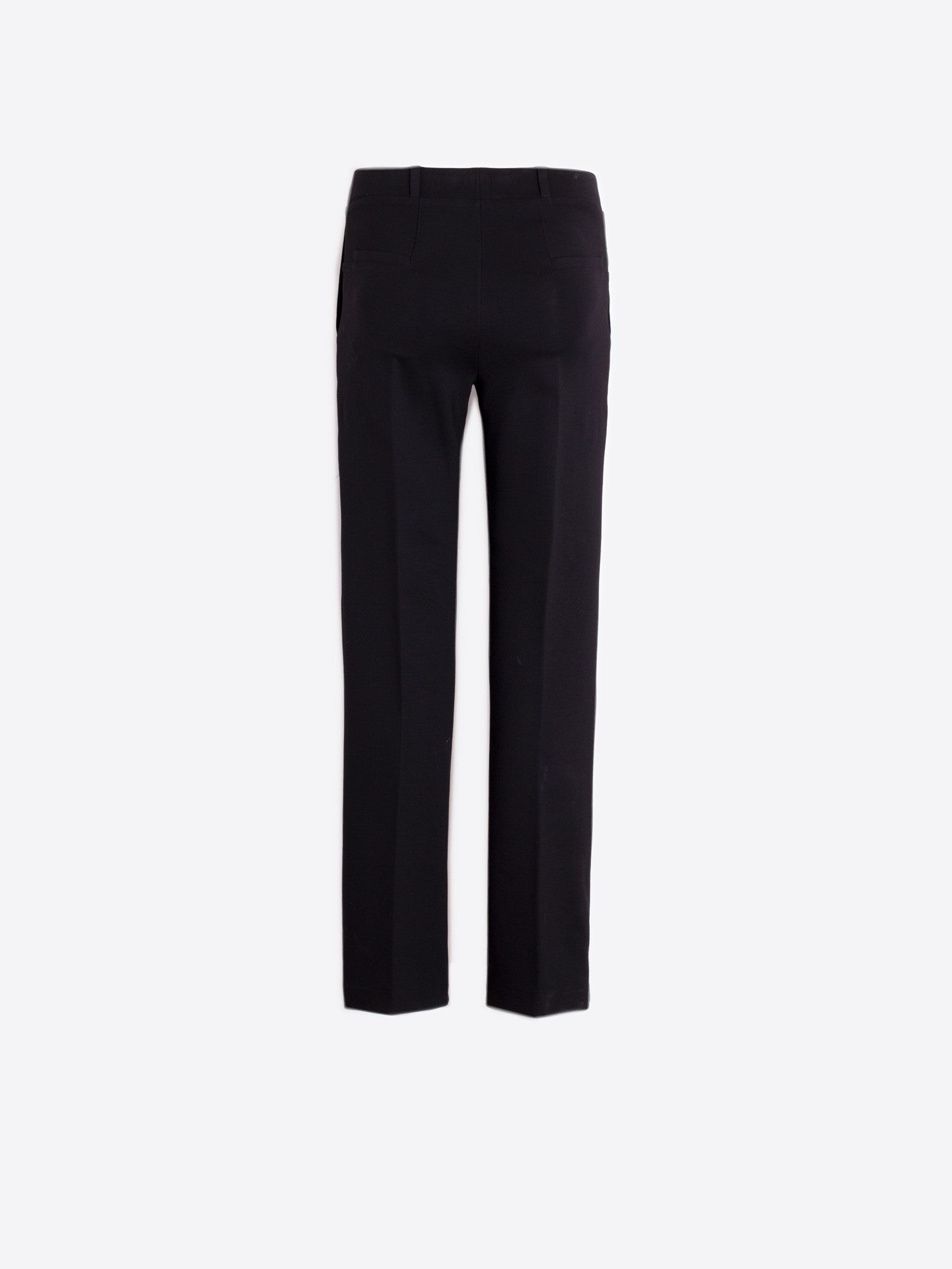 Martina Embroidered Trouser in Punto Roma Black