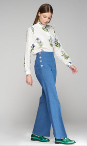 Teodora Trouser in Azul Vaquero