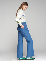 Load image into Gallery viewer, Teodora Trouser in Azul Vaquero
