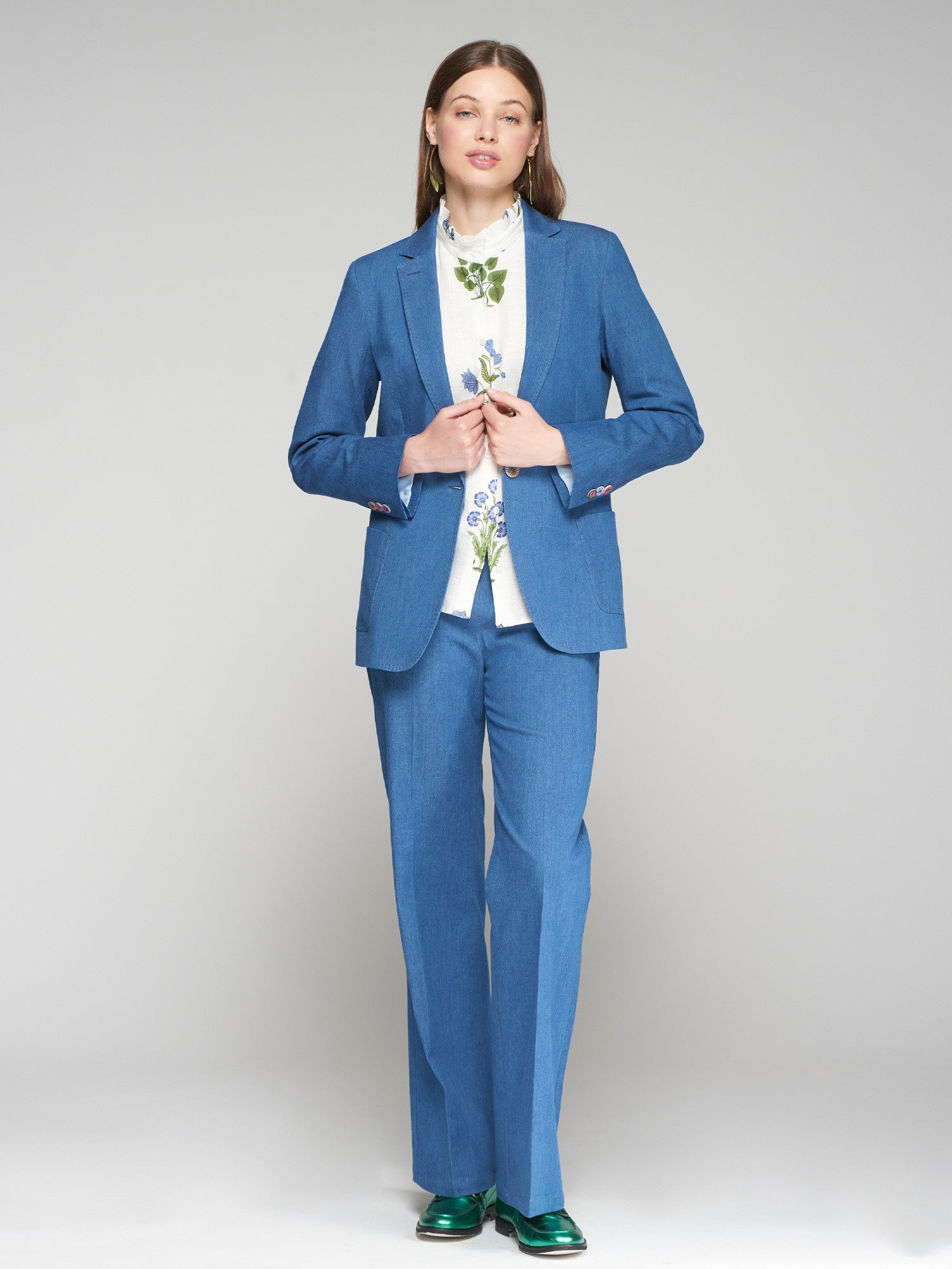 Teodora Trouser in Azul Vaquero