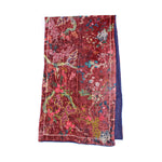 Load image into Gallery viewer, Enchanted Garden Velvet Scarf in Maroon
