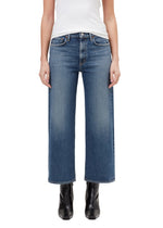 Load image into Gallery viewer, Harper Mid Rise Relaxed Straight Crop Jean in Enroll
