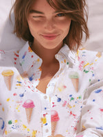 Load image into Gallery viewer, Mafalda Blouse in Ice Cream
