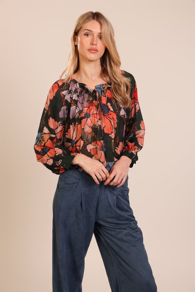 Slow Motion Louise Blouse in Green