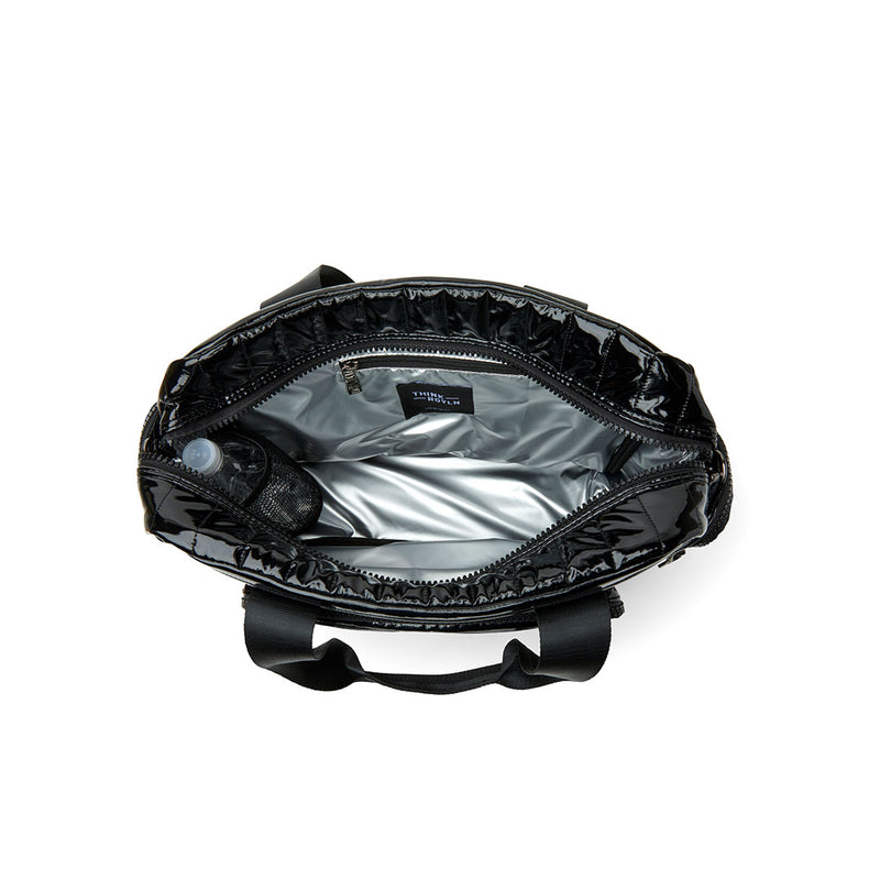 Voyager Travel Bag in Patent Black