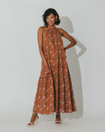 Load image into Gallery viewer, Wilder Ankle Dress in Terracotta Floral
