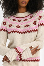 Load image into Gallery viewer, Fair Isle Sweater in Off White
