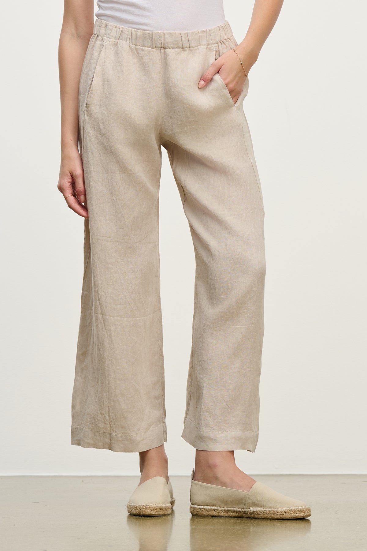 Lola Linen Pant in Sap