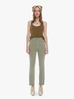 Load image into Gallery viewer, High Waisted Smokin&#39; Double Ankle in Oil Green
