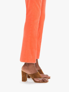 The Hustler Ankle Fray Corduroy in Coral