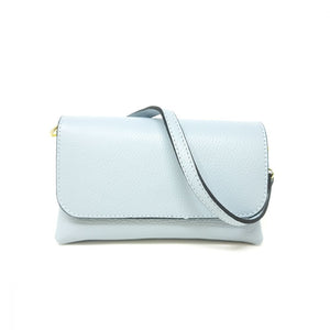 Small Foldover Bag in Light Blue