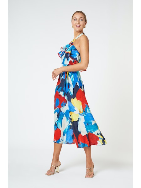 Valentina Dress in Large Tulips