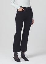 Load image into Gallery viewer, Isola Mid Rise Crop in Plush Black
