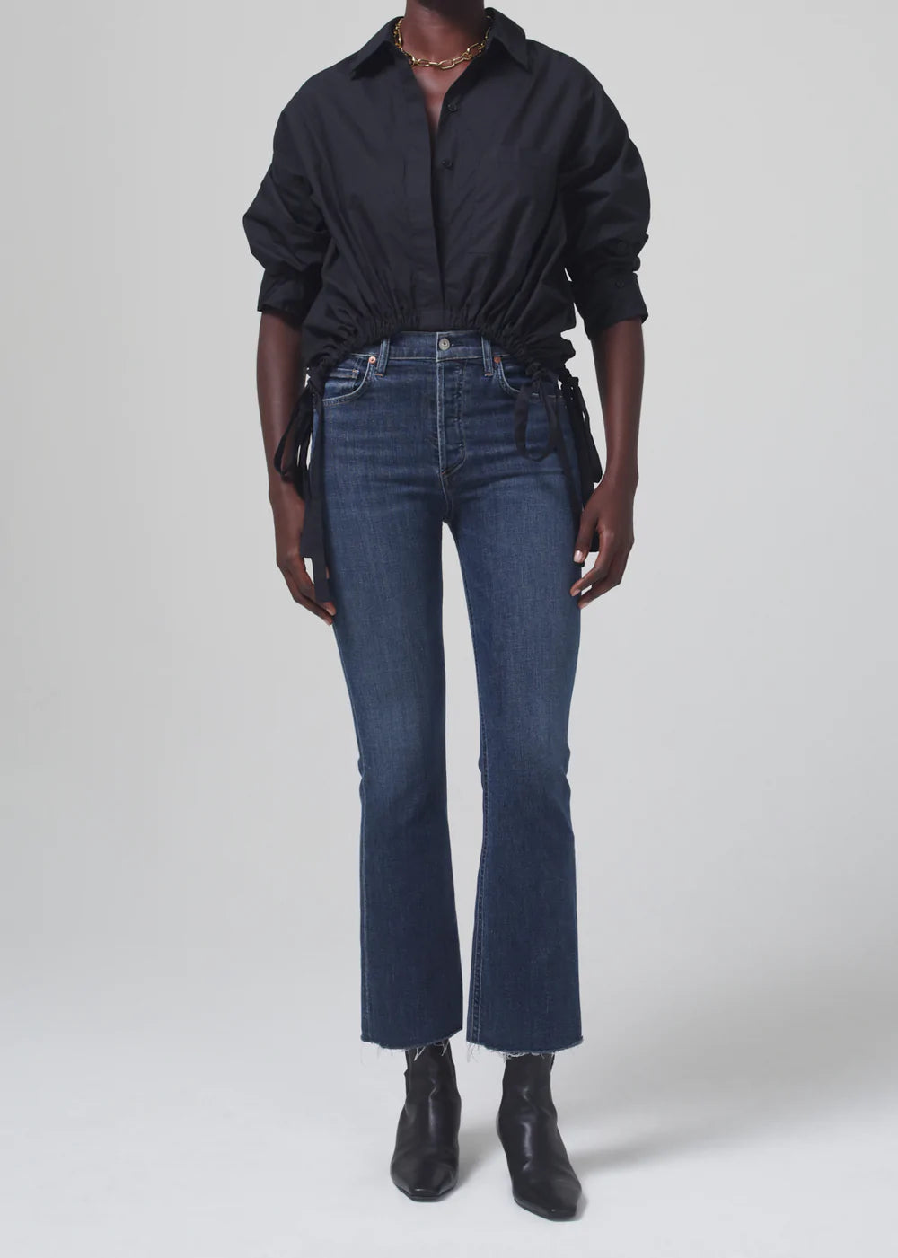 Isola Cropped Boot in Undercurrent