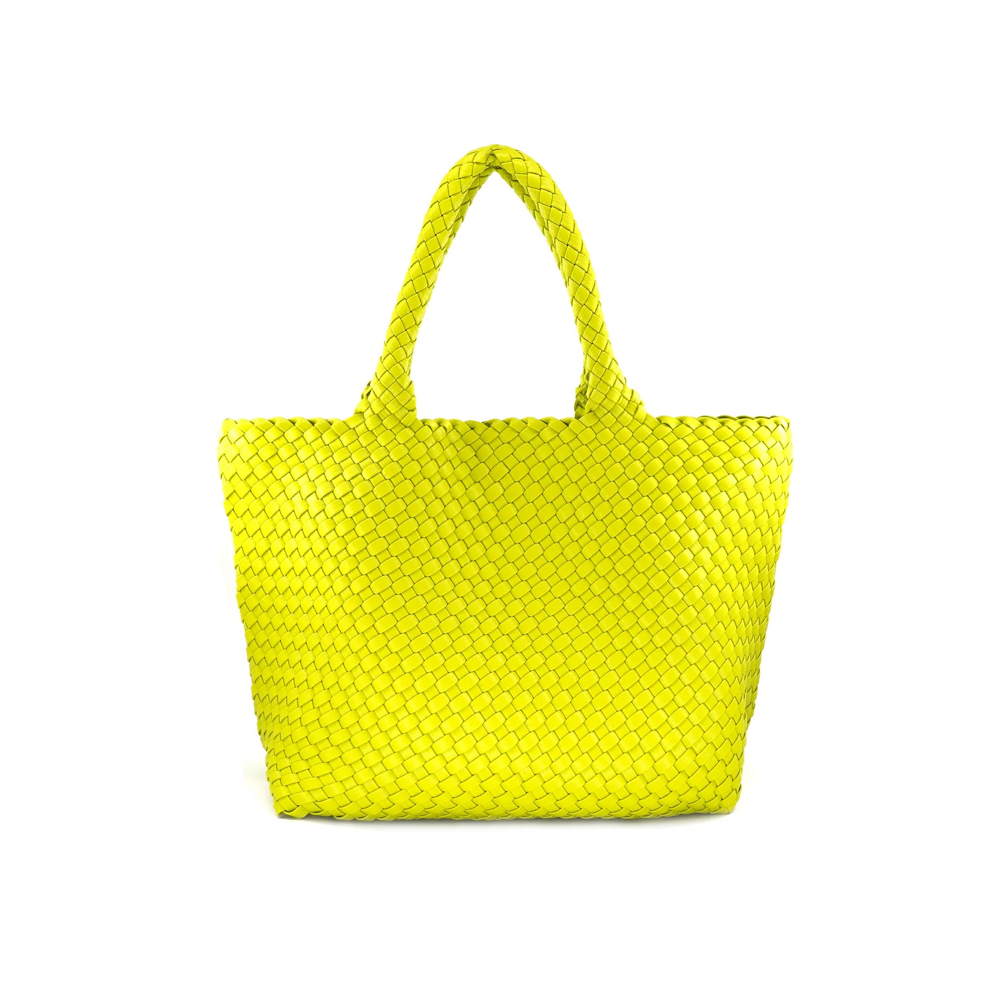 Woven Tote in Lime