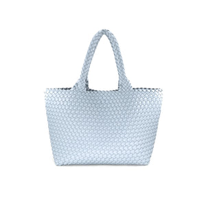Woven Tote in Sky Blue