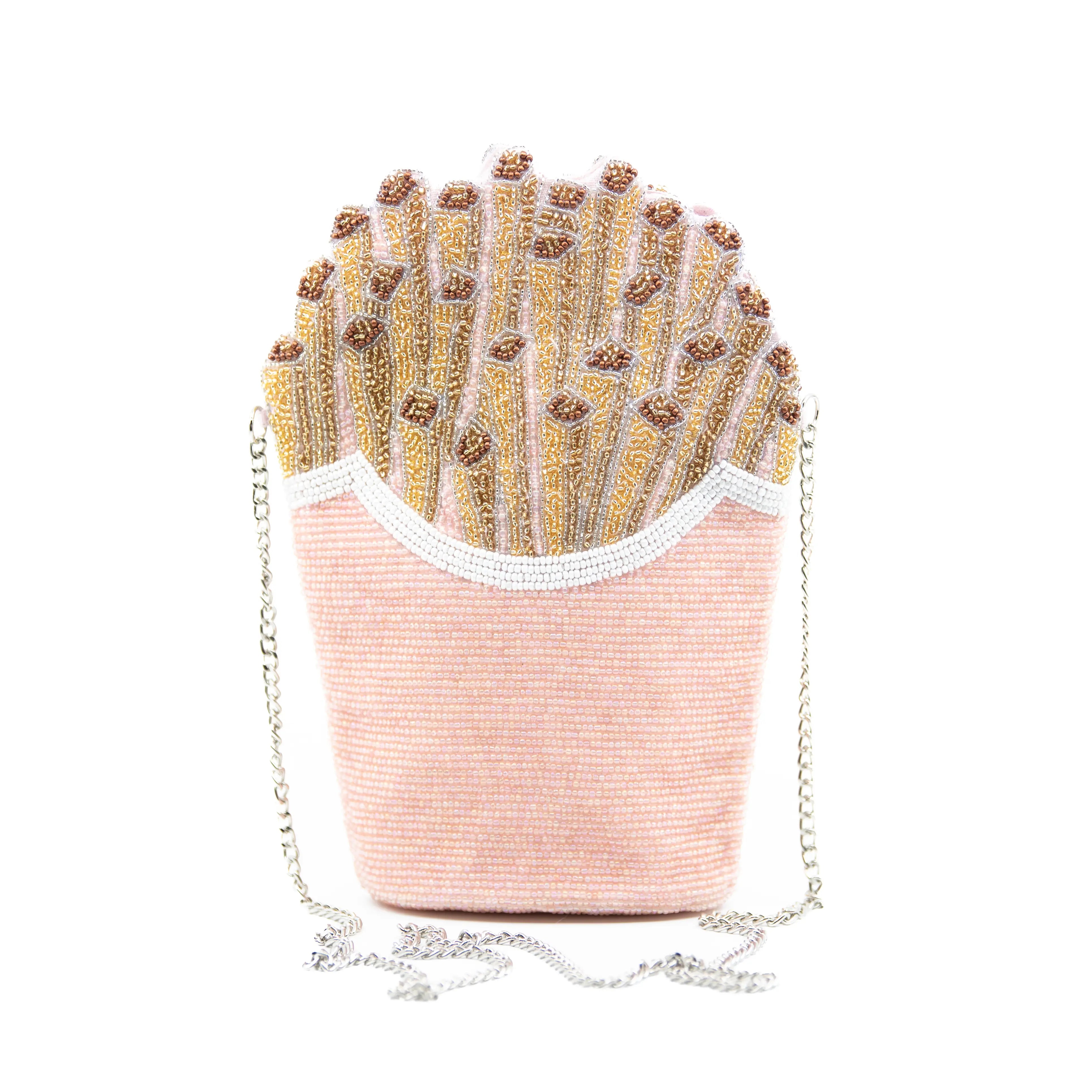 French Fry Bag in Light Pink