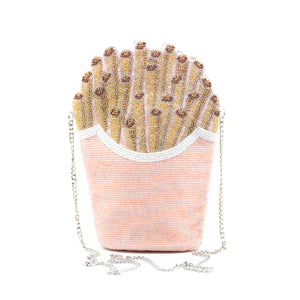French Fry Bag in Light Pink