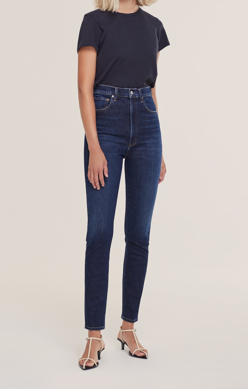 Ultra high outlet waist skinny jeans