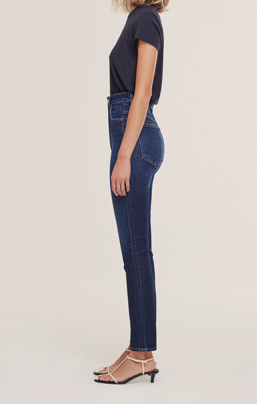 Pinch Waist Ultra High Rise Skinny Jean in Ovation