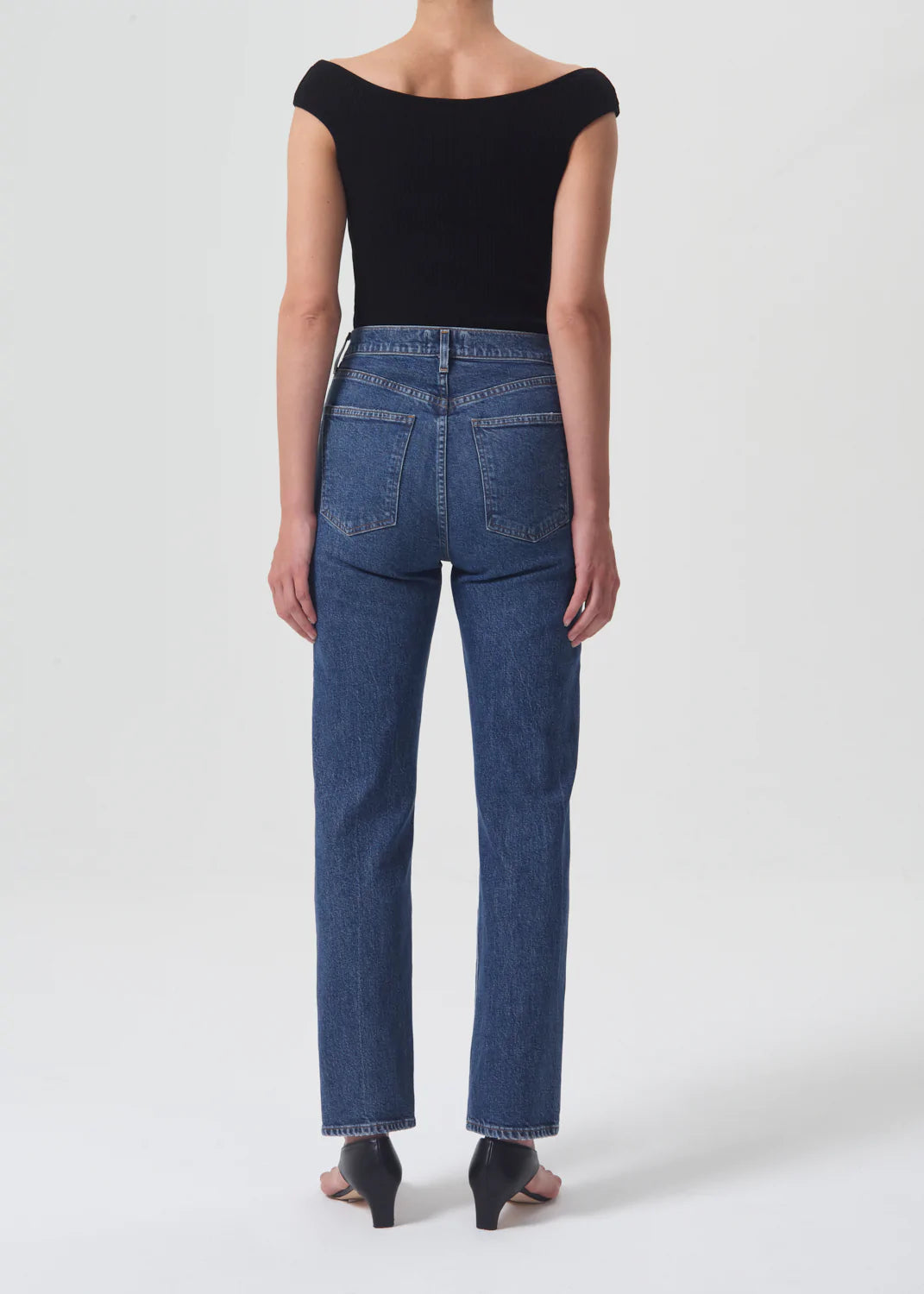 High Rise Stove Pipe Jean in Aspire