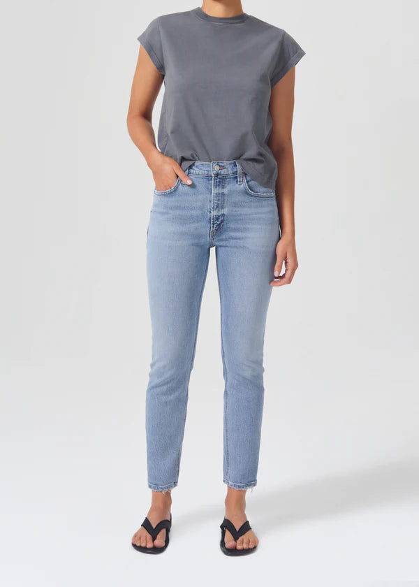 Willow Mid Rise Slim Jean in Torch