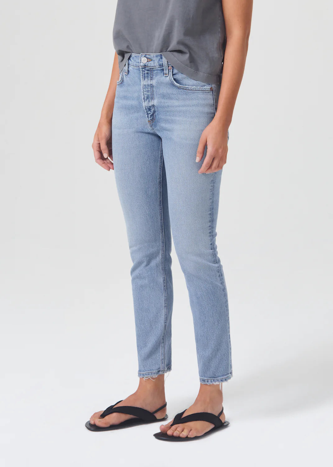 Willow Mid Rise Slim Jean in Torch