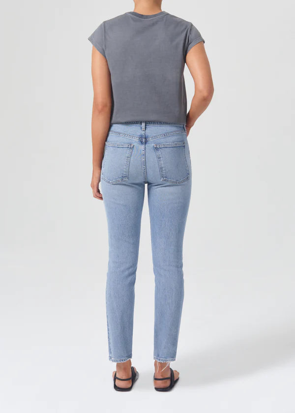 Willow Mid Rise Slim Jean in Torch