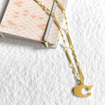 Load image into Gallery viewer, Fortune Initial Necklace in Gold
