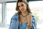 Load image into Gallery viewer, Anya Necklace in Blue Mix
