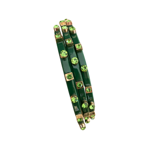 City Girl Jewel Bangles in Emerald