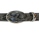 Load image into Gallery viewer, Etched with Keeper Belt in Grey Snake
