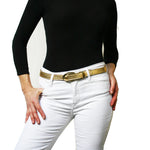 Load image into Gallery viewer, Etched with Keeper Belt in Black
