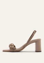 Load image into Gallery viewer, Mistico Chunky Braided Heel in Sand
