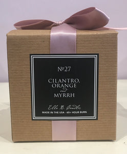 Housewives of Brookline Candle in Cilantro, Orange, & Myrrh