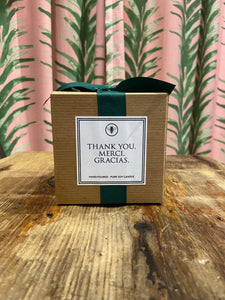Thank You. Merci. Gracias. Candle in Lavender and Sweet Clover